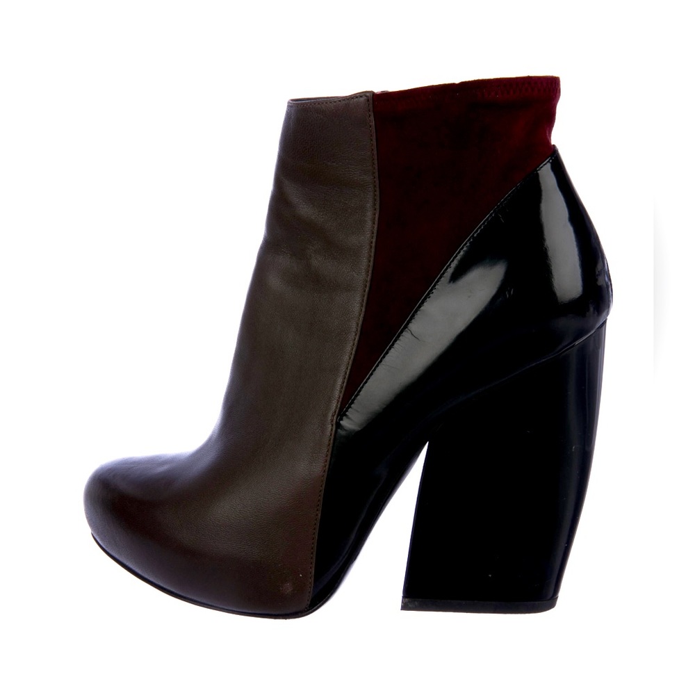 Pierre Hardy Leather Platform Ankle Boots